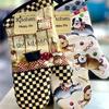 1Pc 18x33cm Cotton Retro Printed Thicken Kitchen Baking Oven Mitts Anti-Hot Microwave Insulation Glove Pad