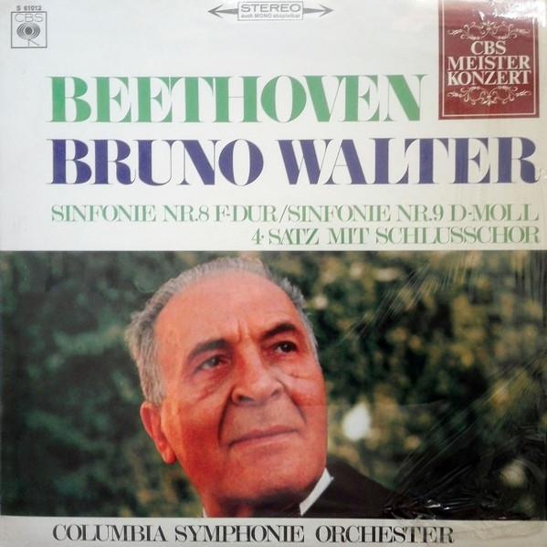 

LP Record BEETHOVEN BRUNO WALTER COLUMBIA S Sinfonie Nr. 8 Fdur Sinfonie Nr. S61012 CBS Germany Classical Used