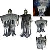 Durable 100cm Halloween Skeleton Hanging Reaper With Realistic Skull And Hood