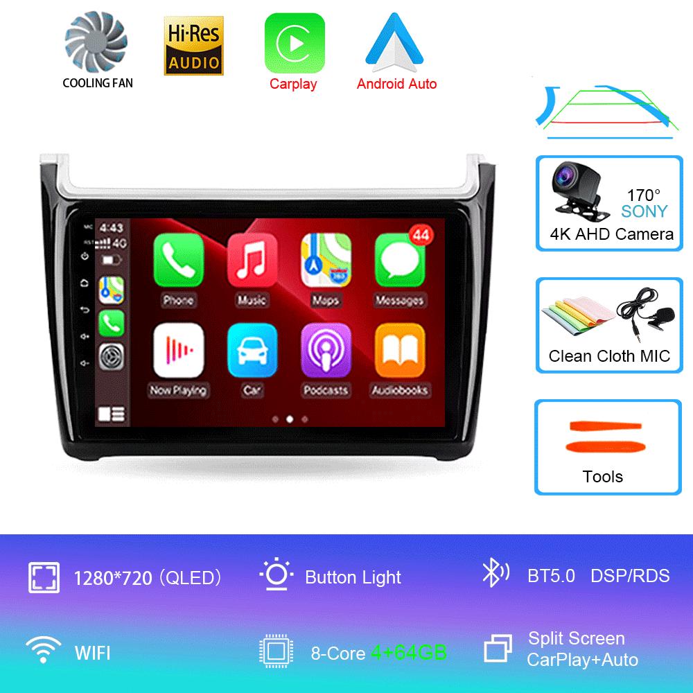 Android 14 For Volkswagen POLO 5 2008 - 2020 Car Radio Multimedia Video Player Navigation Stereo GPS No 2din 2 Din Dvd
