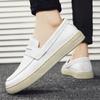2024 Men Leather Casual Shoes Outdoor Lightweight Flat Fashion Sports Shoes Comfortable Sneakers Luxury Loafers Driving Shoes