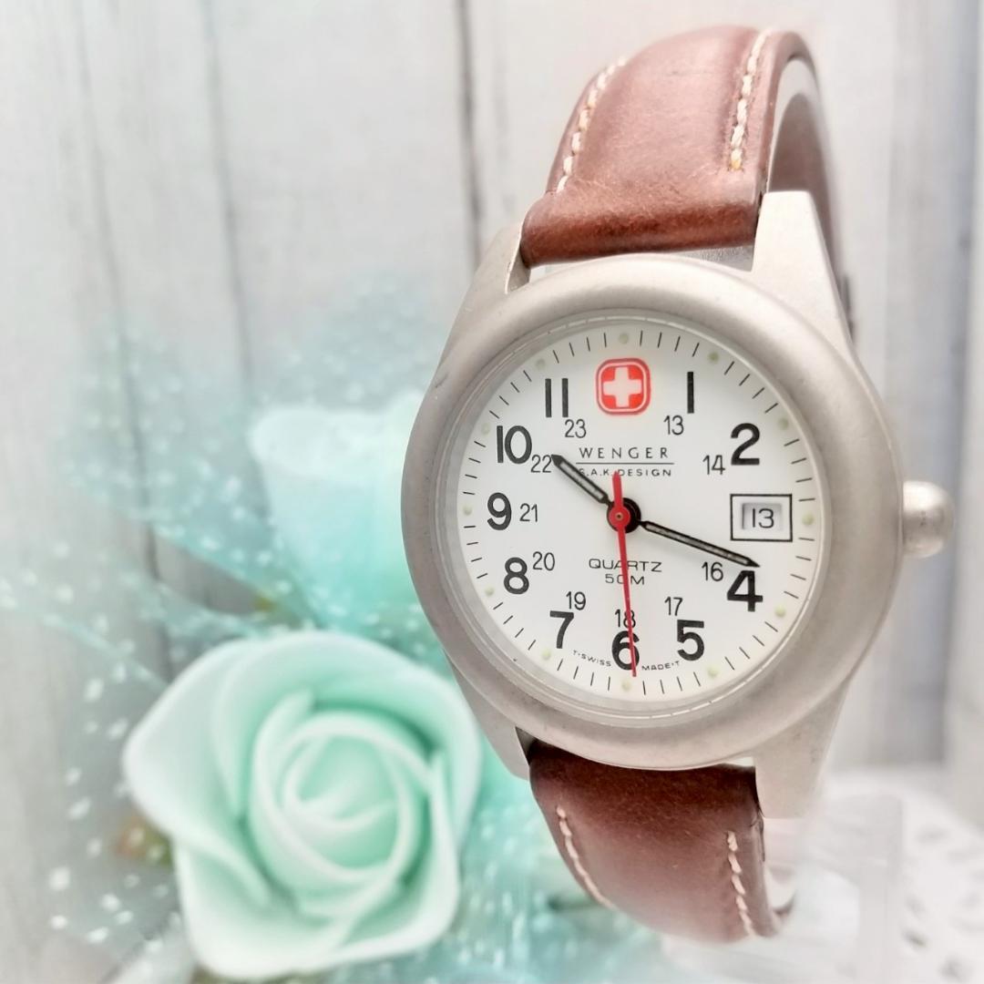 Used Working item Wenger women s wristwatch with date function