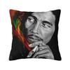Fashion Jamaica Reggae Rock Bob Marley Cushion Cover xcm Soft Pillow Case for Sofa Square Pillowcase Home Decor