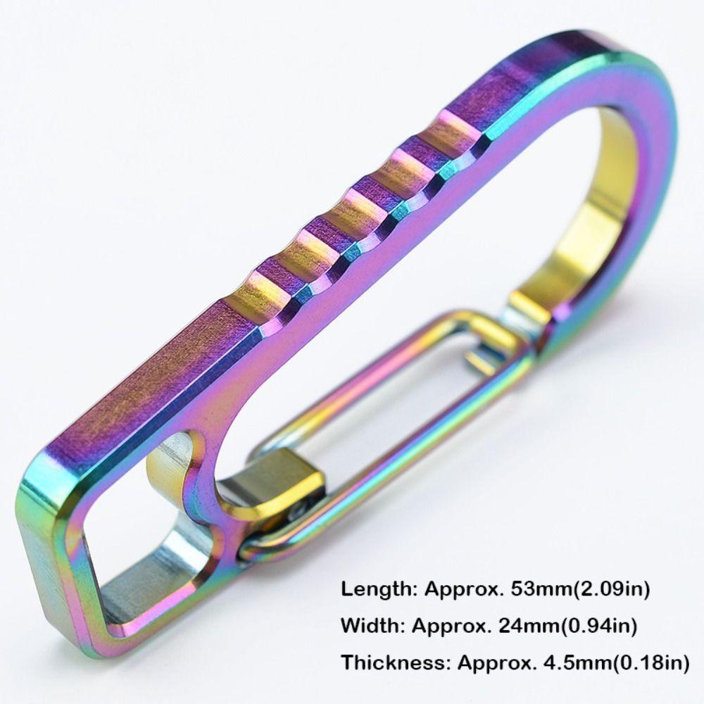 Multicolor Keychain Carabiner Titanium Alloy Key Holder New Key Clip  for Car Keys