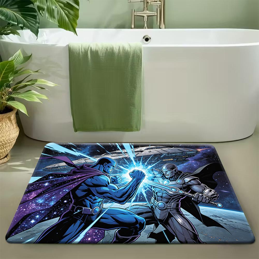 Marvel  Printed Floor Mat, Spider-Man Web Pattern, Suitable for Living Room, Bedroom, Game Room Carpet, Doormat/Outdoor Use - 40x60cm