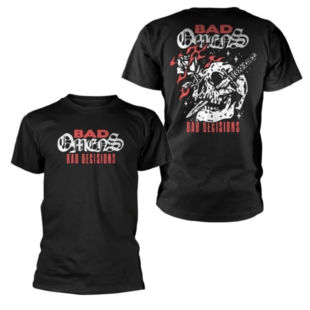Bad Ounisexs Holy Water Pattern Printed Tshirt Alternative Metal Style Band Tshirt Suitable For Both Unisex And Unisex