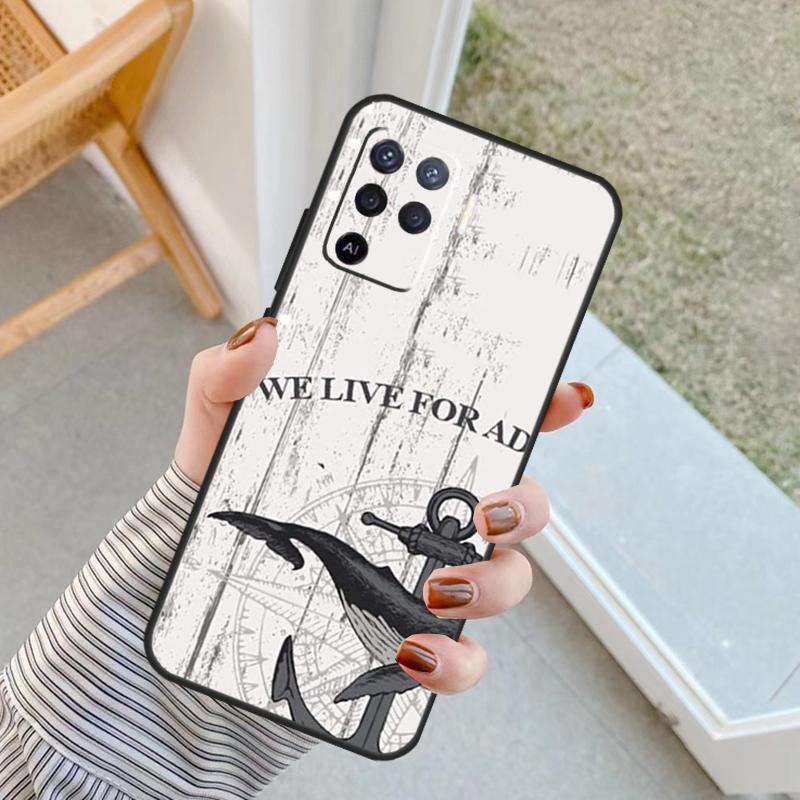 Japanese Pub Wave Anime Art Case For Oppo A60 A80 A40 A17 A57 A77 A74 A54 A94 A78 A98 A18 A38 A58 A96 A76 A16 A15 A5 Pro