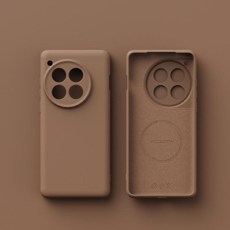 For Wireless Charging Magsafe Soft Liquid Silicone Phone Case For Oneplus 13 13R 12 Magnetic Slim Skin Protection Cover