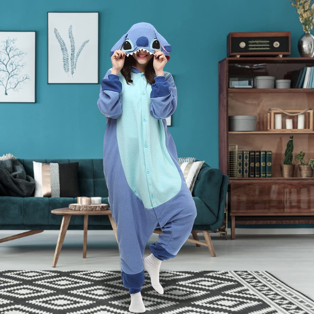 Niedliches Kigurumi Kigurumi Erwachsene Winter Unisex [Formemory] Pyjama, Loungewear, Nachtwäsche, Pyjama, Loungewear, mit Kapuze, weich, Homewear, flauschig, Schutz,