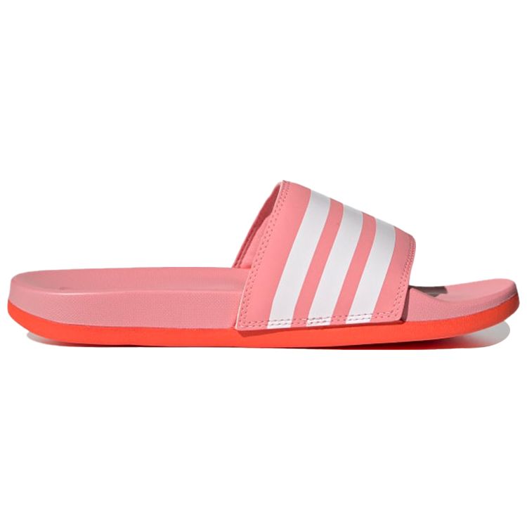 Adidas Adilette Comfort Slides Super Pop Red Women Sneakers Pink Cloud-White Solar-Red FY7848