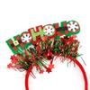 Adorable Christmas Antler Headband Cute Plush Party Decoration With Sequins