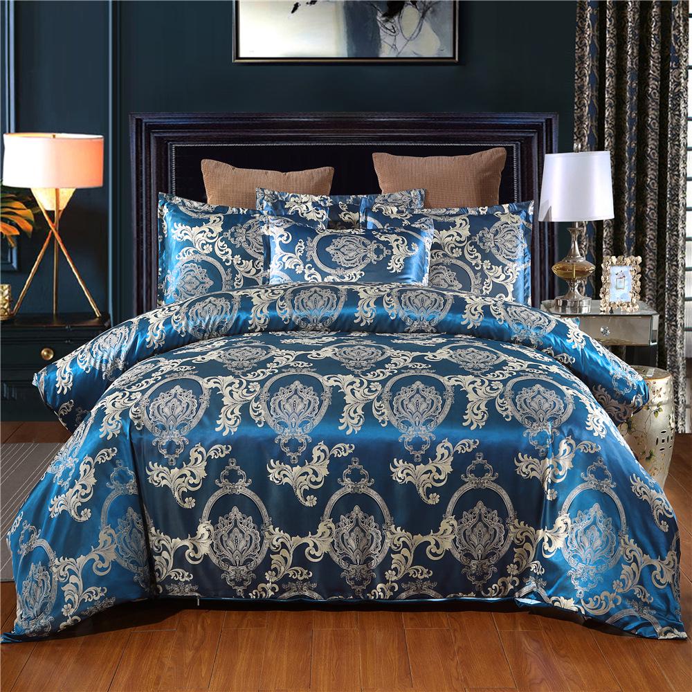 Buy Gold Luxury Jacquard Duvet Cover Bedding Set Large Extra Large