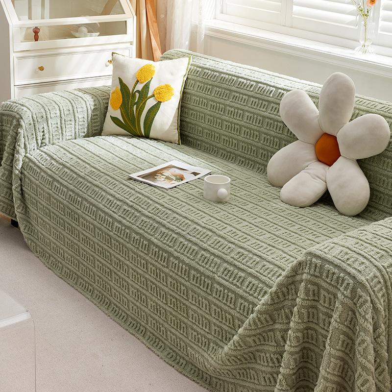 

Полотенце для дивана в скандинавском минималистском стиле, ткань с полным покрытием, универсальный нескользящий универсальный чехол для дивана «все включено», универсальный утолщенный чехол на четыре сезона 180*130cm
