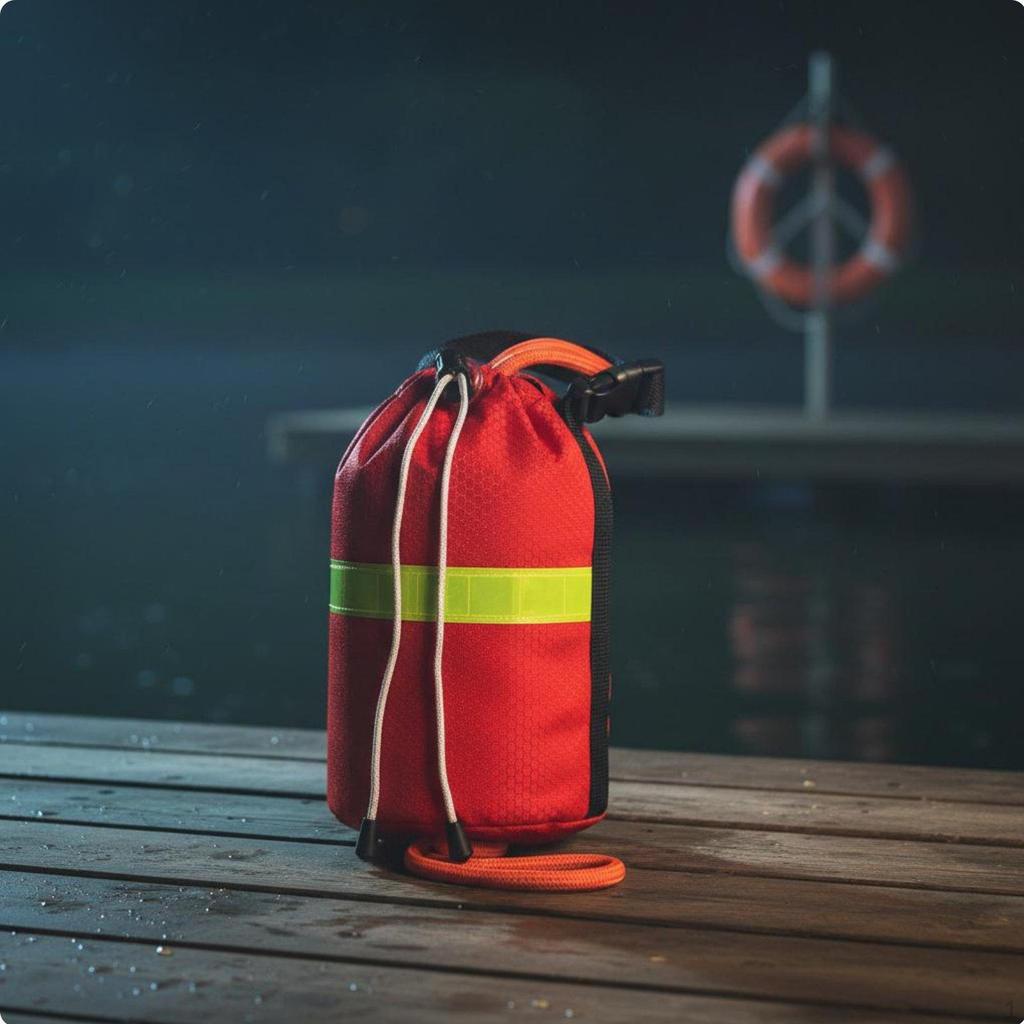 Throw Bag with rope Emergency Rescue Waterproof Material Buoyant Aquatic Line Pouch