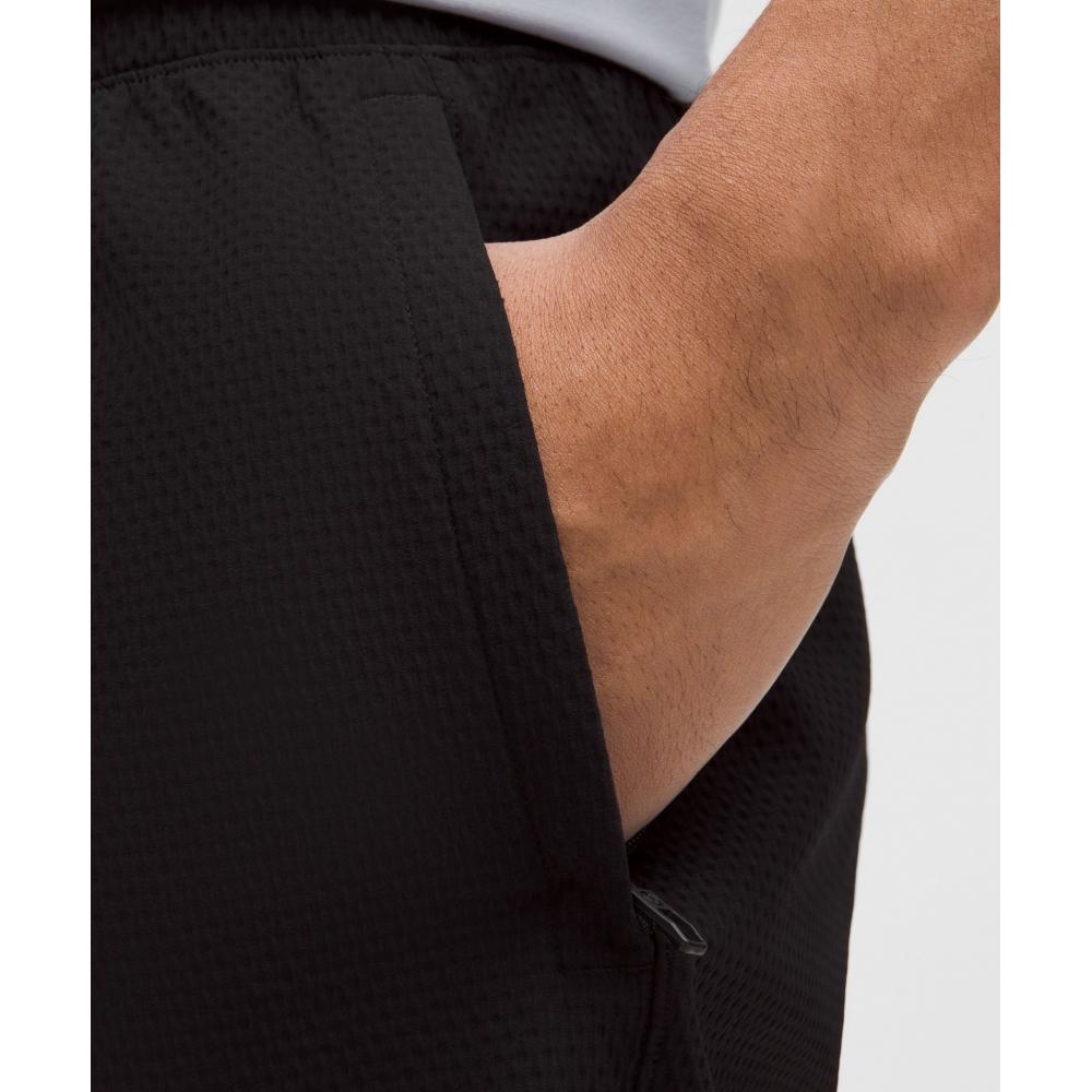 Lululemon License To Train Linerless Short 7   Textured Black