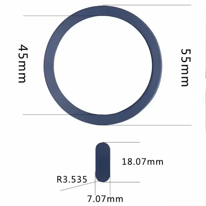 1-5PCS for Magsafe Magnetic Plate Ring Universal Metal Sticker Support Wireless Charger Metal Plate Sheet for Magnet Car Holder
