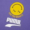Puma Letter Logo Printed Hooded Long Sleeve Sweatshirt Unisex sweatshirt Violet 530368-13