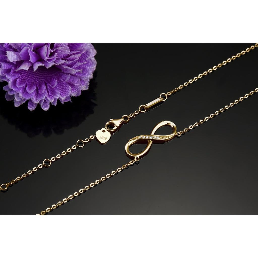 Women's infinity pendant necklace, heart necklace, exquisite jewelry
