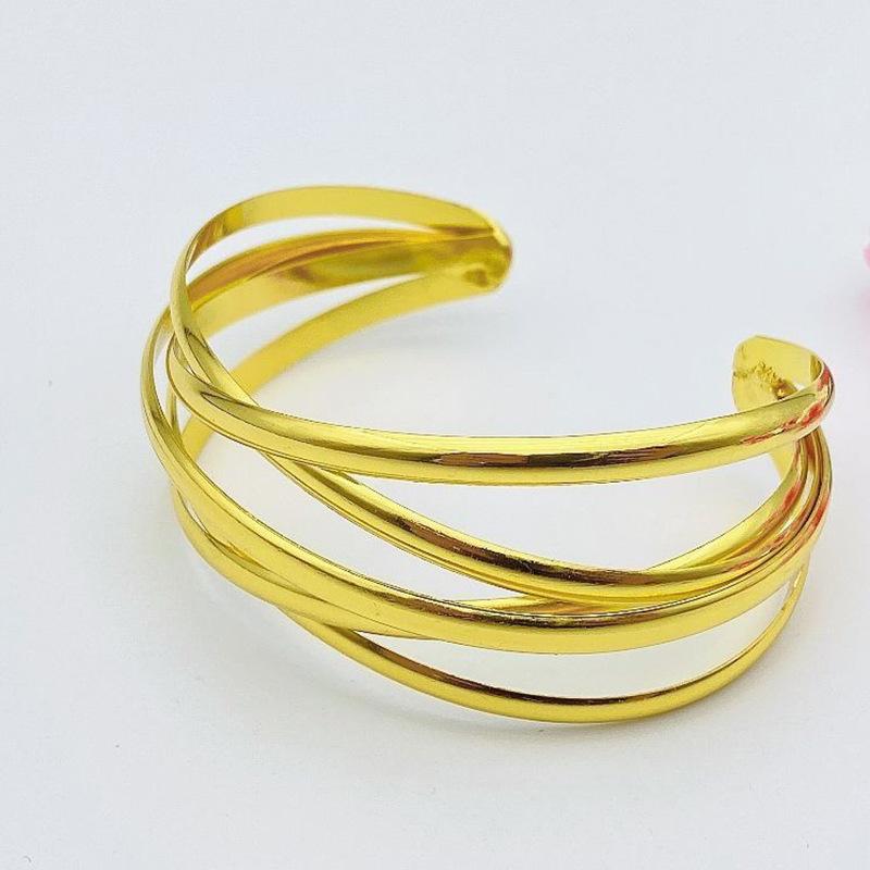 Fashion C-Shaped Bracelet, High-End Multi-Layer Open Bracelet, Cold And Trendy Personality Arm Ring