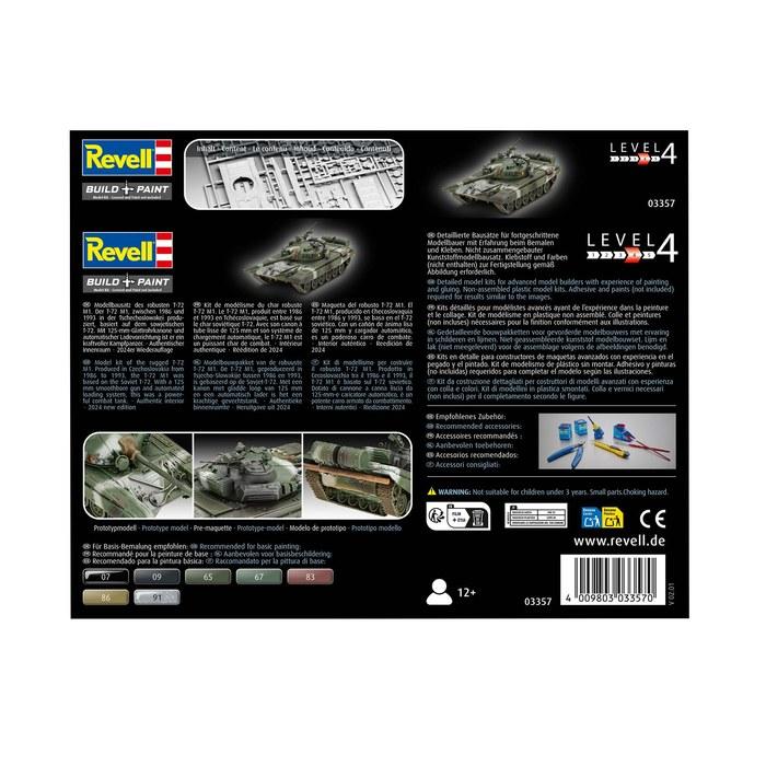 German Level 1/72 Soviet T-72 M1 Plastic Model 03357 (Tank) - 13.2cm Length