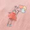 Summer New Children's Short-sleeved T-shirt Pure Cotton Girls Mesh Printed Tops Children's Clothing