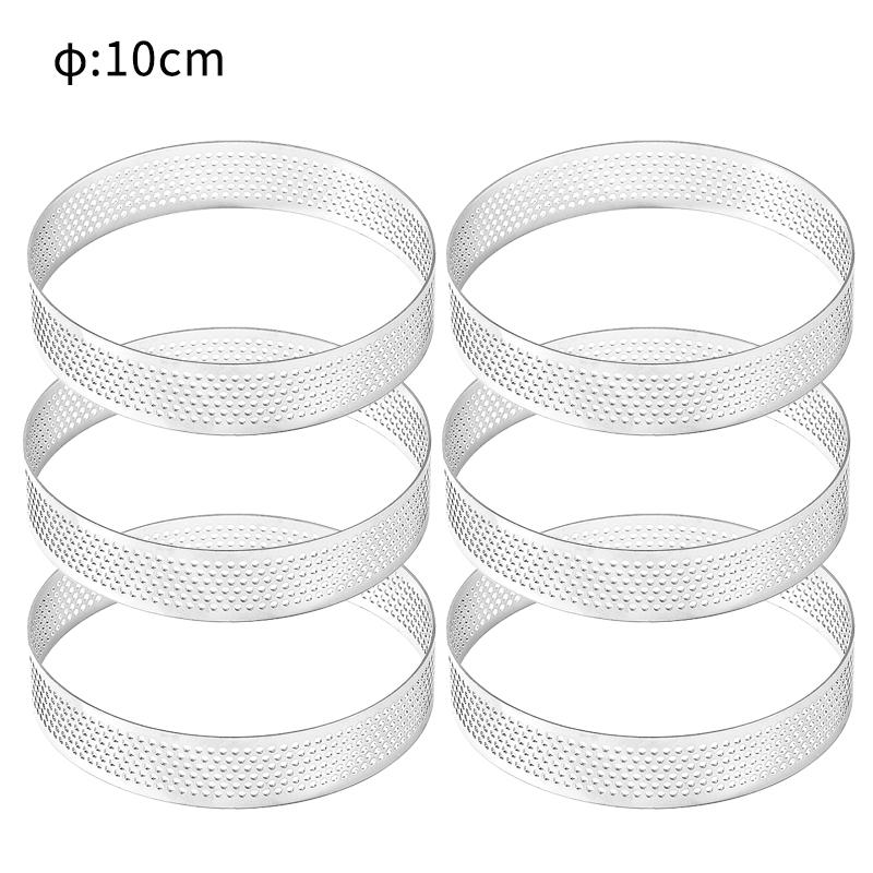 FAIS DU Perforated Round Tart Ring Stainless Steel Fruit Pie Tartlet Mold for Baking DIY Dessert Cake Mousse Molds Kitchen Tools