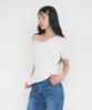 LOTSYOU Lotsyou_V Neck Ringer T-Shirts Light Pink