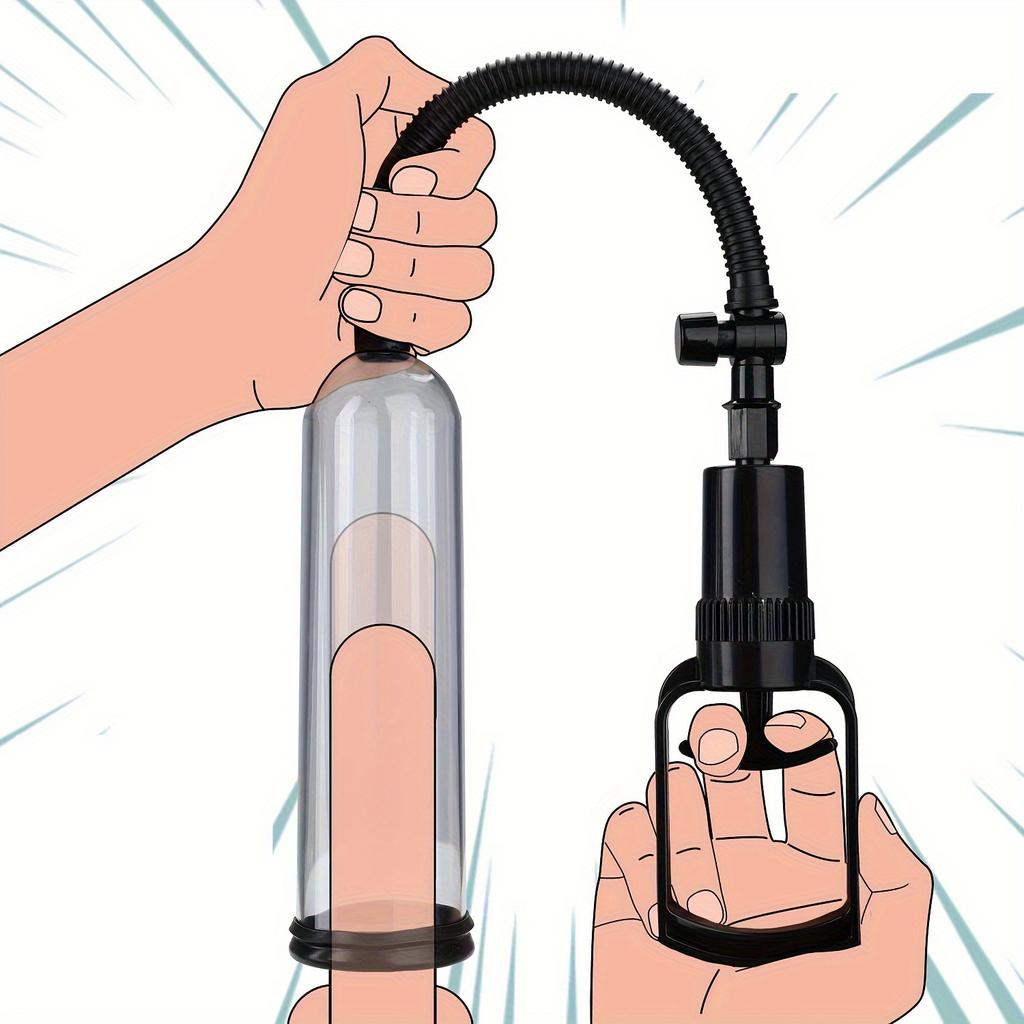 Large Penis Pump Set with Real Vagina Sleeves and 3 Multi-Size Textured Sleeves for Enhanced Stimulation and Girth Increase - No Battery Required