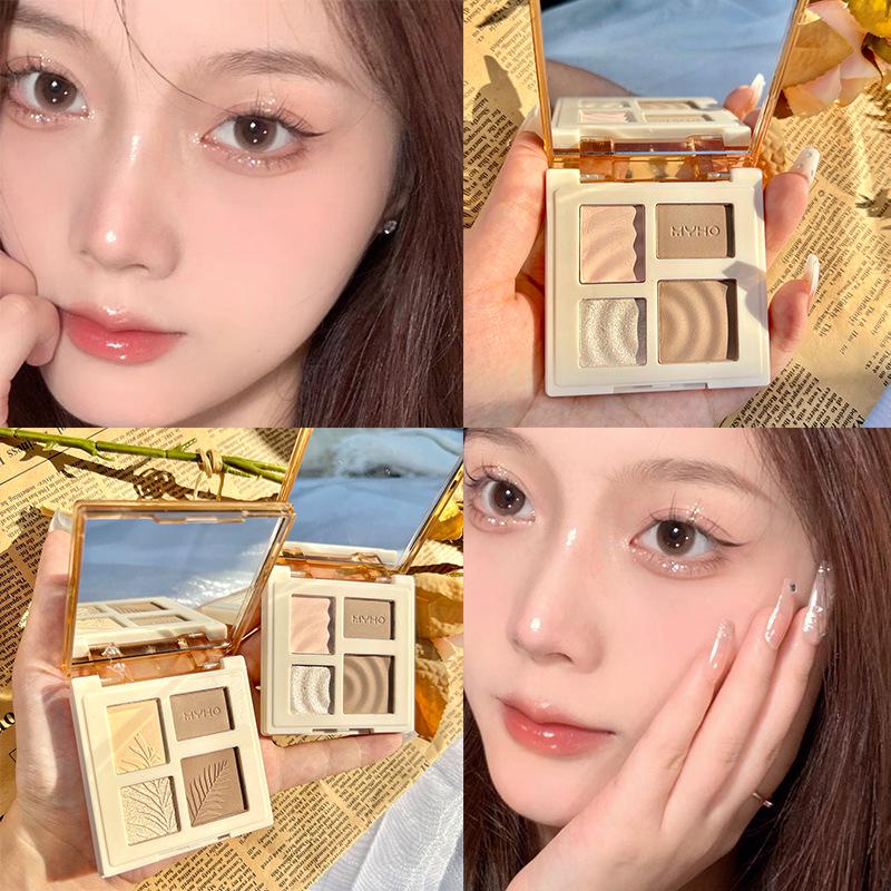 Nana's Four-Color Contouring & Highlighting Palette: Multi-functional Matte Face Brightener & Shadow Combo.