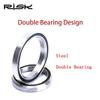 Mountain Bike Headset Downhill 44-49.7mm Cone-Shaped Compatible with 1.5 Tapered Fork Bearings Complete Set Durable Smooth