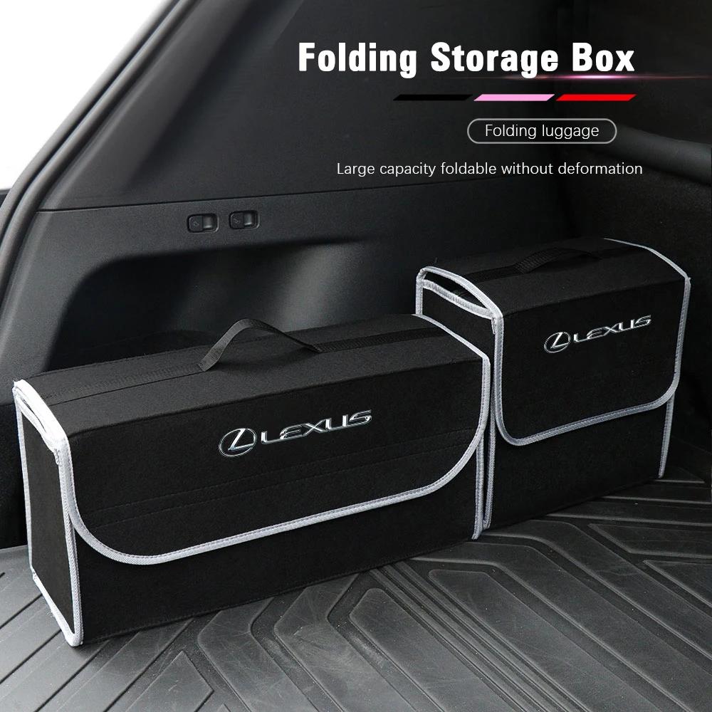 For Lexus ES RX NX LS UX LM LX GX LC RZ IS CT GS RC HS SC TX LBX  Car Trunk Organizer Box Large Capacity Folding Storage Bag