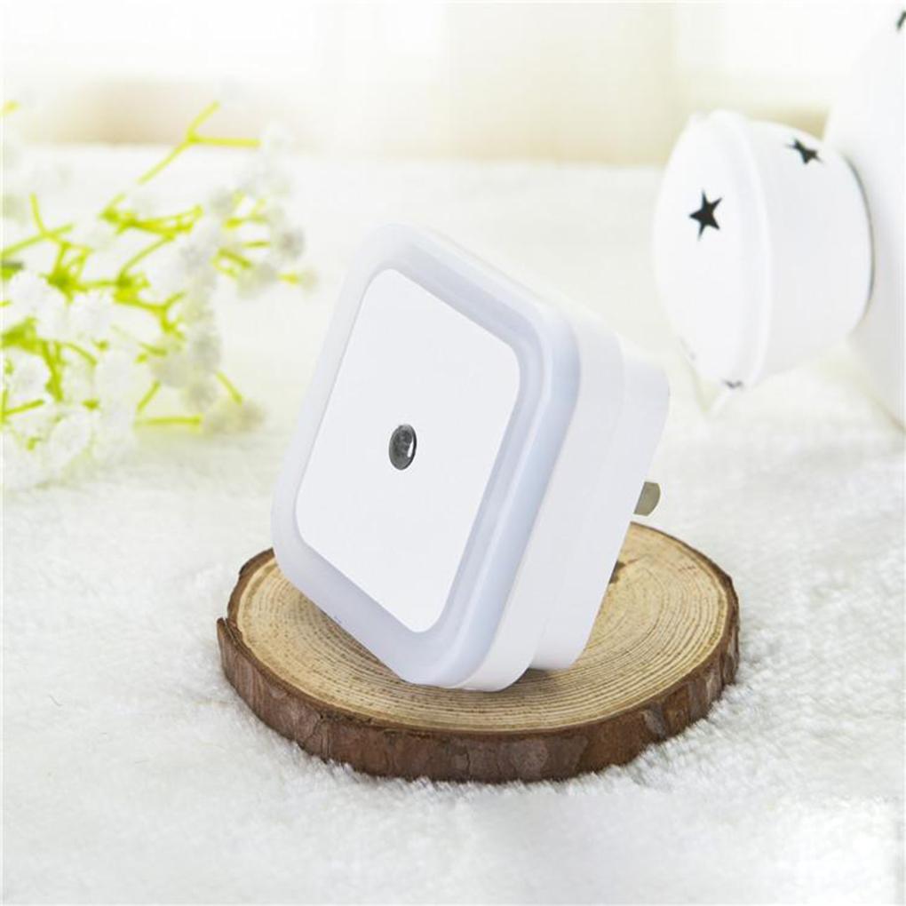 Mini Smart LED Night Light Auto Sensor Control Children Bedroom Lamp US EU Plug