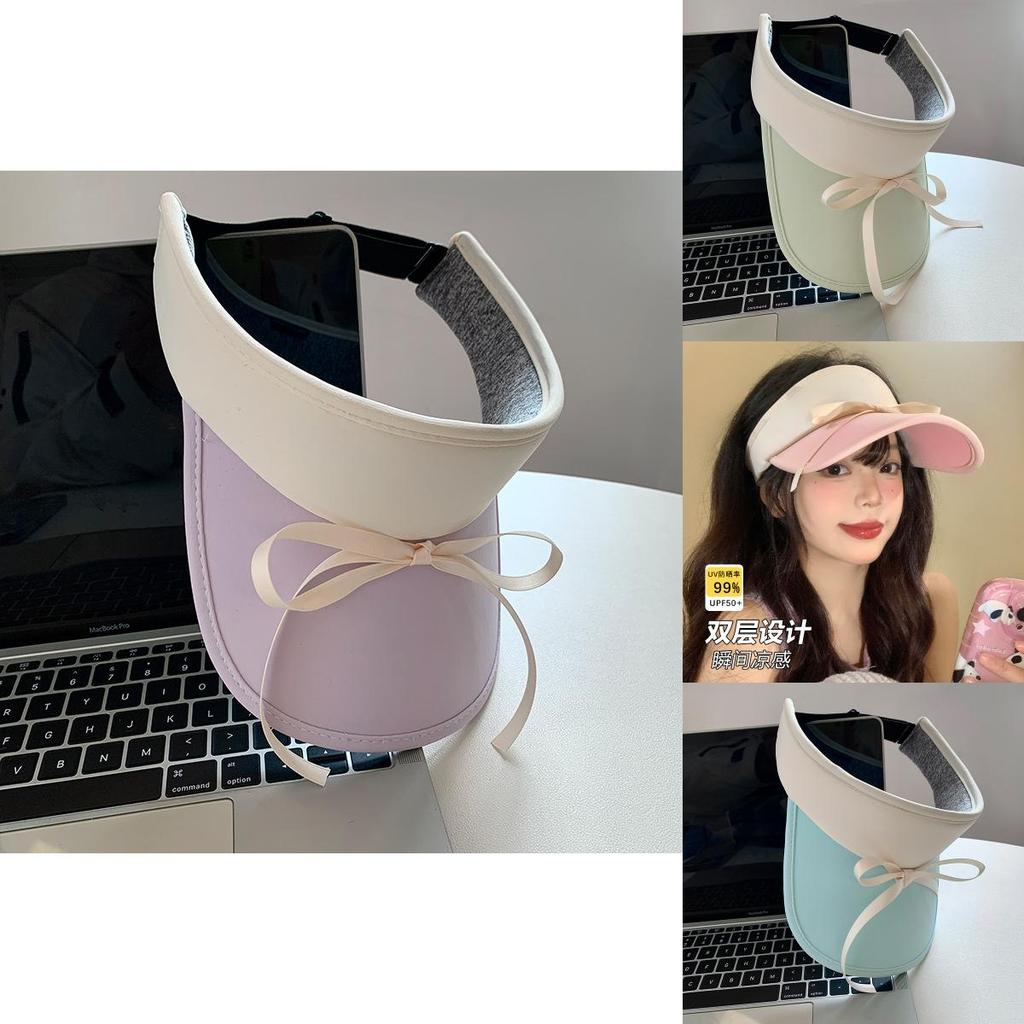 Stylish Summer Sun Hat With Bow Tie Design For Women And Men Uv Protection