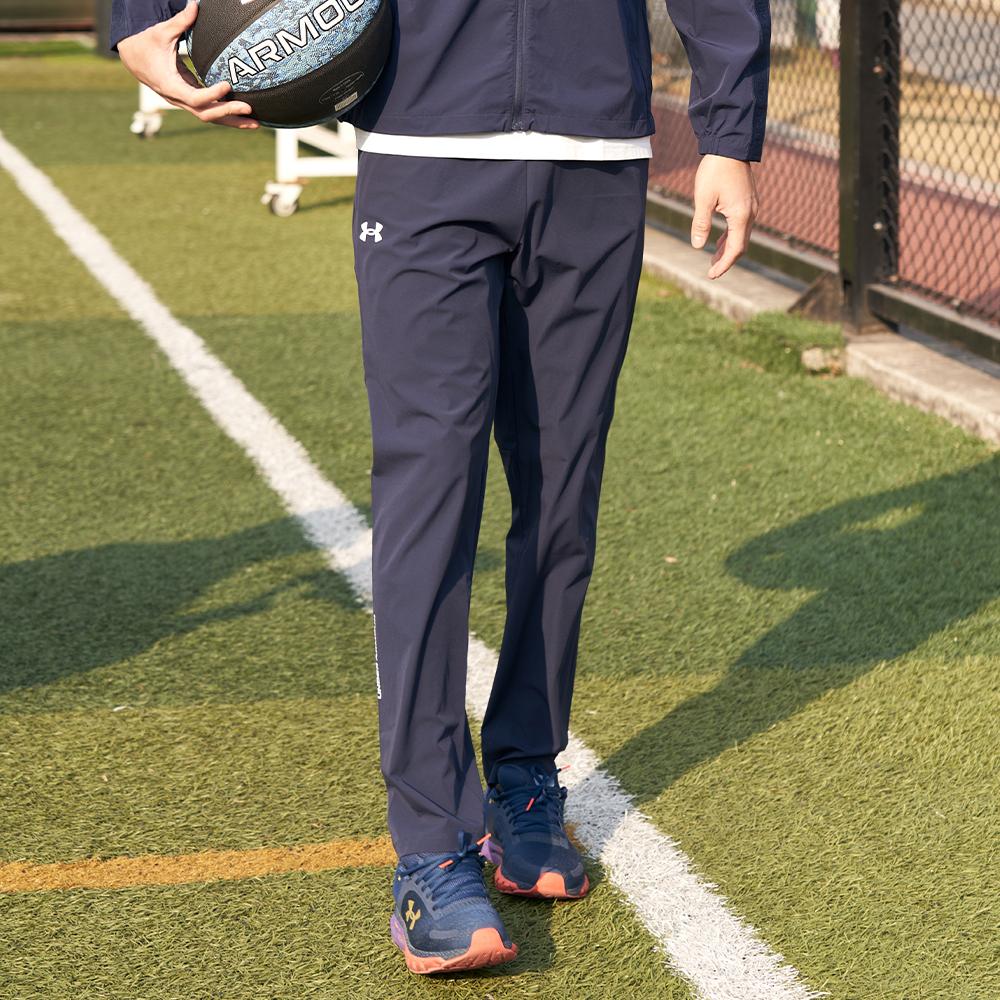 Under Armour Stretch Letter Print Woven Sports Pants Men pants Academy-Blue 22500706-408