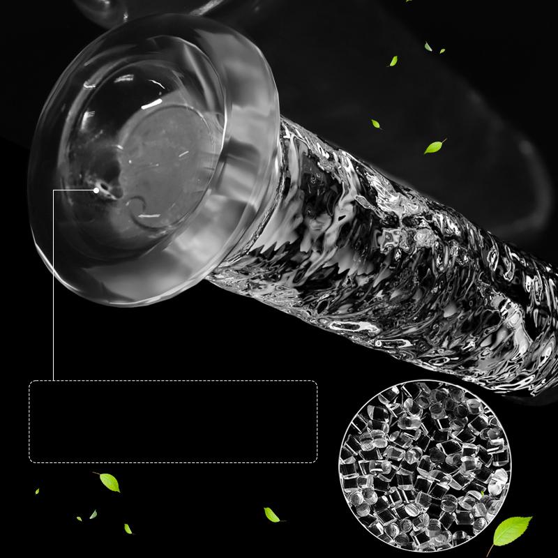 Transparent Glass Dildo, Realistic Penis for Women, Automatic Masturbator Sex Toy, Adult Erotic Product