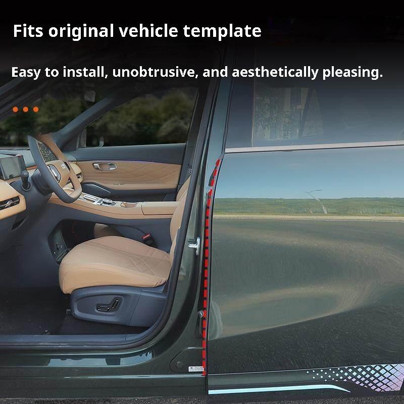 For Geely Galaxy Starship 7 EMi 25-26 Door Seal Strip Hood B Pillar Sound Insulation Rubber Noise Reduction Accessories