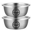 Food-Grade Stainless Steel Mesh Drain Basin for Washing Vegetables and Rice