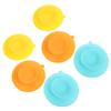 6Pcs Baby Tableware Mat Non-Slip Silicone Suction Placemat Double-Sided Sucker Pads for Plates Bowls Cups Toddler Dining