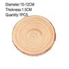 3-12cm Thick Natural Pine Round Unfinished Wood Slices Circles with Tree Bark Log Discs DIY Crafts Rustic Wedding Party Painting