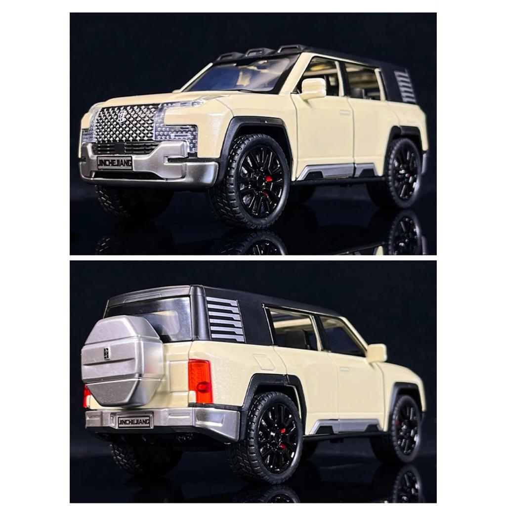 1/32 BYD Look Upat U8 SUV-Legierungsautomodell aus Druckgussmetallspielzeug Geländewagenautomodellsimulation Ton und Licht Kindergeschenk