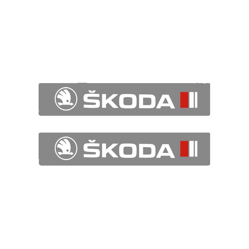 

4Pcs car stickers, window wiper decorative stickers, laser waterproof, suitable for Skoda Octavia Kodiaya Kroya Kamia Citigo