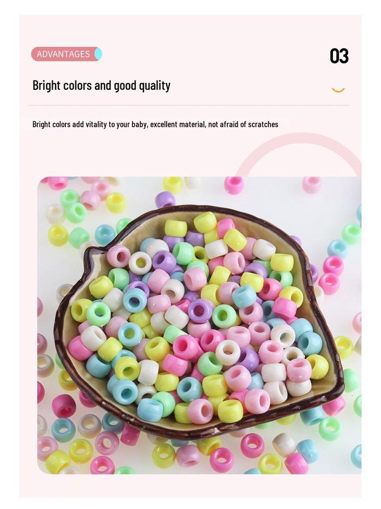 Spring Flower Buttons: Mixed Color Plastic Beads for DIY Jewelry and Clothing Accessories