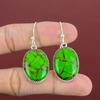 Copper Green Turquoise Earring 925 Sterling Silver Earrings Gemstone Earring Dainty Jewelry Handmade Earring Silver Jewelry Engagement Gifts