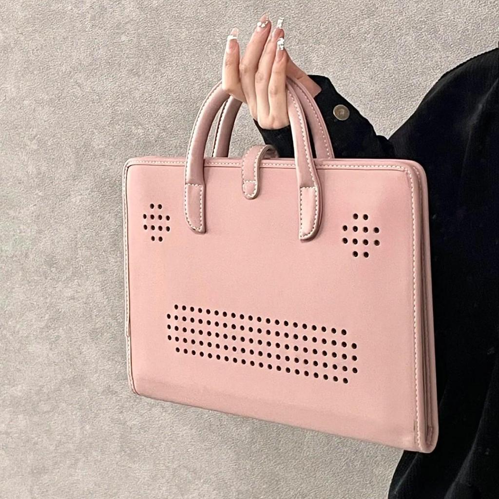 2025 Pink Laptop Protective Case & Handbag for Girls