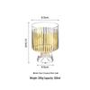 Shangqi Slanted Striped Glass Decanter Set with Cups
