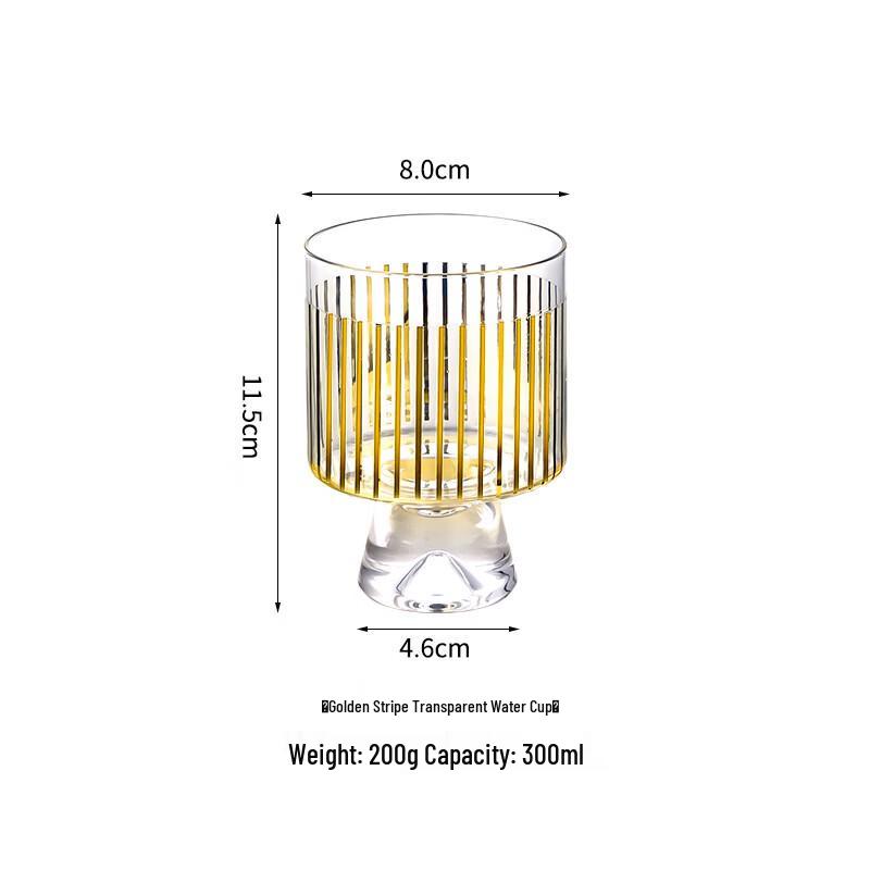 

Shangqi Slanted Striped Glass Decanter Set with Cups