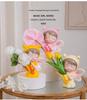 Vase Modern Girl Figurine, Dried Flower Stem Stand Living Room Tv Cabinet Home Décor Accessories Figurine