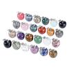 Pandantiv Colier DIY Formă Fruct Cristal Sintetic Natural cu Cataramă Argintie Placată cu Galvanizare Ornament Mini 20mm