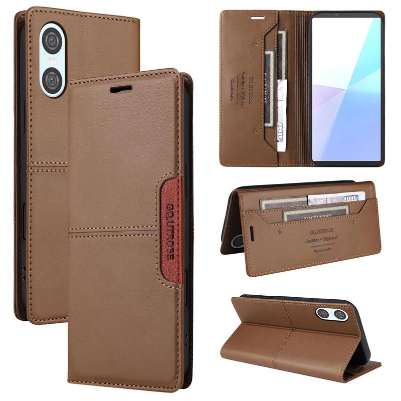 Flip Leather Wallet Card Phone Case for Sony Xperia 10 VI 1 V 5 III Magnetic Book Bag Cover For Sony Xperia 1 II 5 IV 10 V Coque