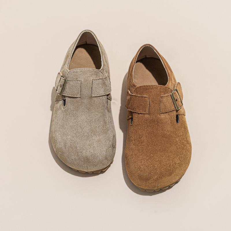 2025 new matte leather soft sole all-inclusive shoes Korean version versatile one-pedal Boken shoes inner height increase Boken single shoes women